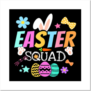 Easter Squad Bunny Egg Hunt Family  Women Men Kids Posters and Art